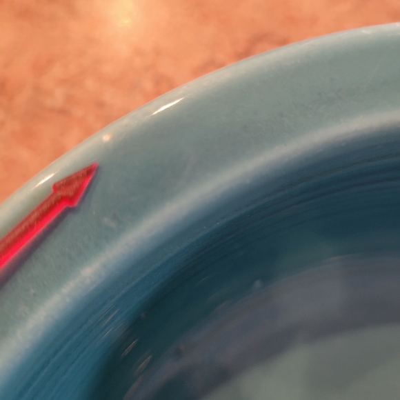 Vintage Fiesta 8.5" Nappy Bowl ~ Fiestaware ~ Serving Bowl ~ Turquoise - Picture 14 of 16